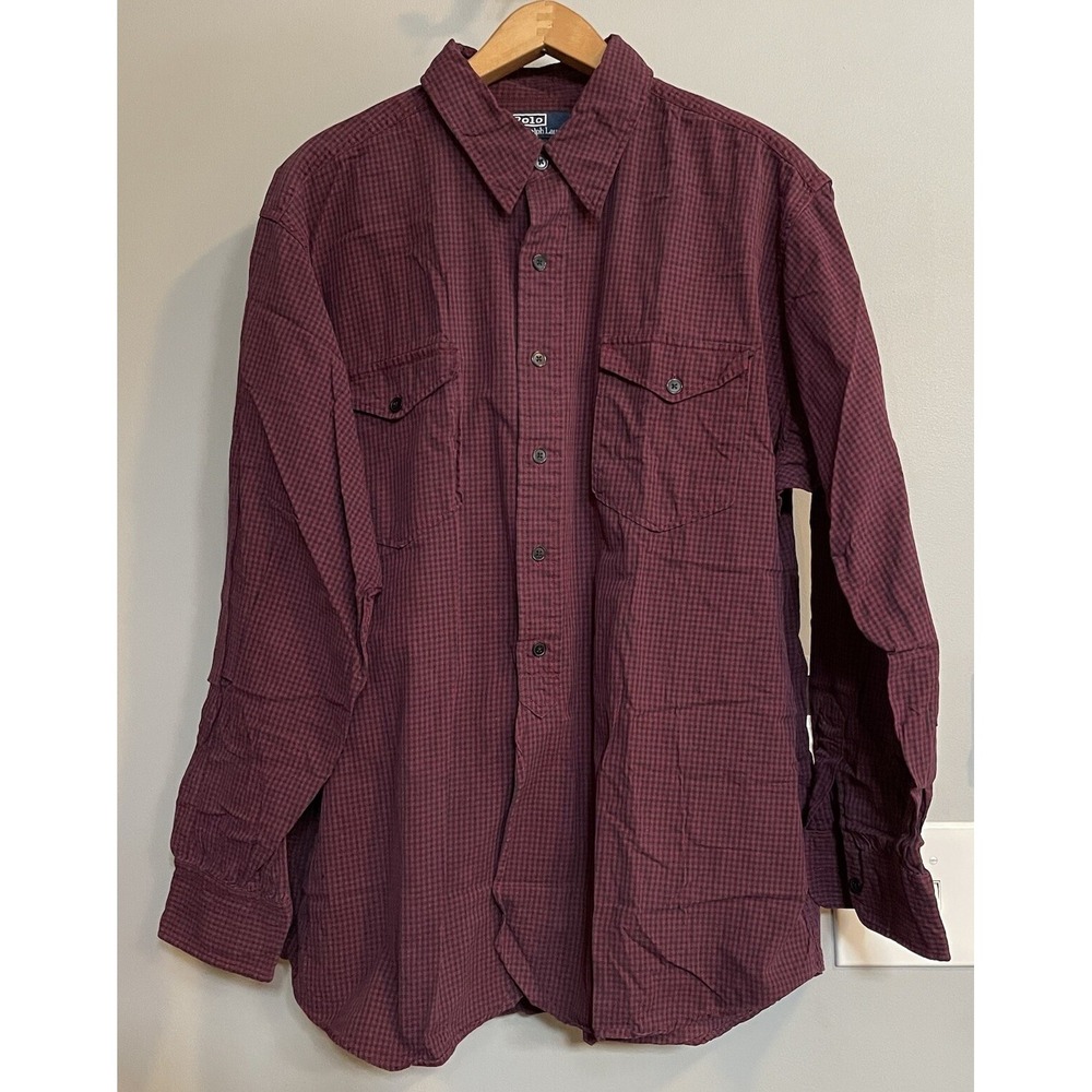 Polo Ralph Lauren Shirt Woodsman Lumberjack Woodsman Workshirt Mens XL